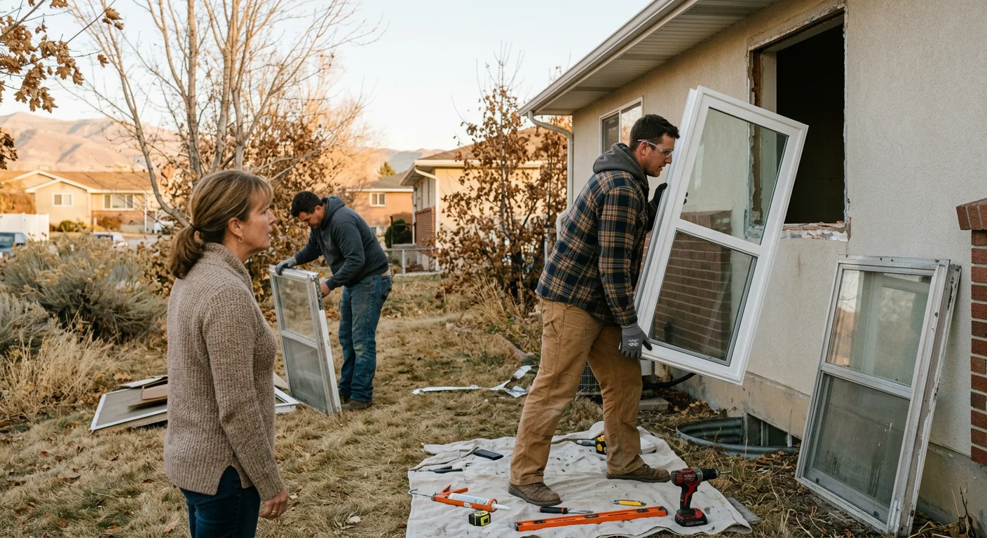 Window replacement specialist returning a homeowner call in Kearns neighborhood